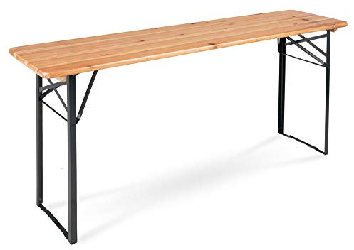 Stagecaptain BBT-180 Hirschgarten Bierzelttisch 177 cm - Robuster Biertisch (177 cm lang) - Lackierte Oberfläche - Zusammenklappbar - Einfach zu verstauen und transportieren