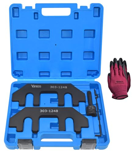 Yuesstloo Camshaft Holding Tool Kit with Tension Tool, Timing Alignment Holder Tool Compatible with Ford 3.5L & 3.7L 4V Engines, 3.5 EcoBoost, Replace 303-1248 303-1530 RT11, with Case and Gloves