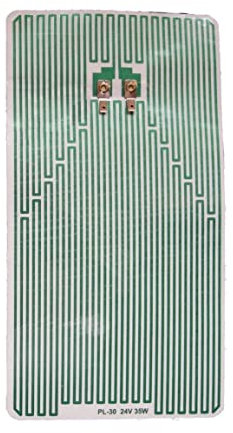 ASG Technik Spiegelheizung/Heizfolie ohne Kabel, selbstklebende Beschichtung für einfache Montage, 30 Watt, 24 Volt Breite 160 mm x Höhe 295 mm, Niedervolt, 30-40 Grad, Frostschutz, LKW, PKW