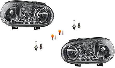Johns Fari anteriori alogeni adatti per VW Golf IV 4 1J1 con set di lampadine LR