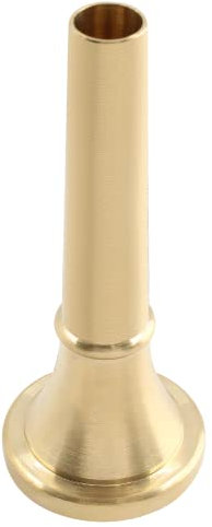 BokWin Waldhorn-Mundstück, Messing, 6,8 cm tiefe Tasse, Gold