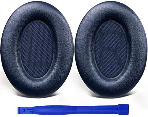SoloWIT Lammfell Ersatz Ohrpolster für Bose QuietComfort 35 (QC35) & Quiet Comfort 35 II (QC35 ii) Kopfhörer, Ohrpolster mit Geräuschisolierungsschaum, zusätzliche Dicke