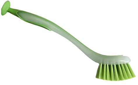 Multifunctional Pot Cleaning Brush Vertical Dishwashing Brush Suction Cleaning Brush Cup LongHandle Type Scrub Sink Tool