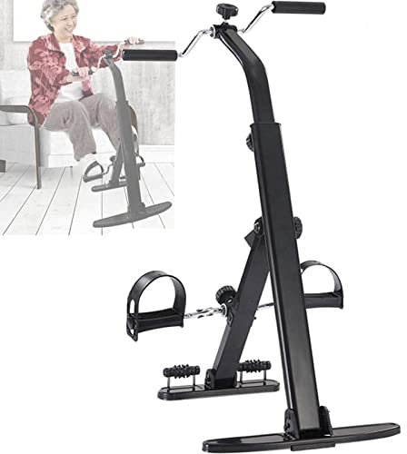 Tragbares Pedal-Heimtrainer, Fitness-Reha-Gerät im Sitzen für ältere Menschen, Physiotherapie-Beintrainer