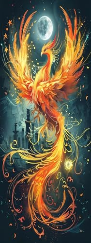 ZHUMUTO Diamond Painting Extra Groß XXL Bilder Set Erwachsene,60x160 cm Phönix A,5D Diamant Painting Bilder Erwachsene mit Zubehör Für Wanddekorationen
