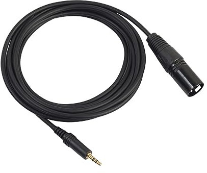 Vaguelly Adaptador de Cable de Audio USB a Xlr para Micrófono Cable Profesional Blindado y Luz Indicadora, Material PVC y Cobre para Grabación en Pc