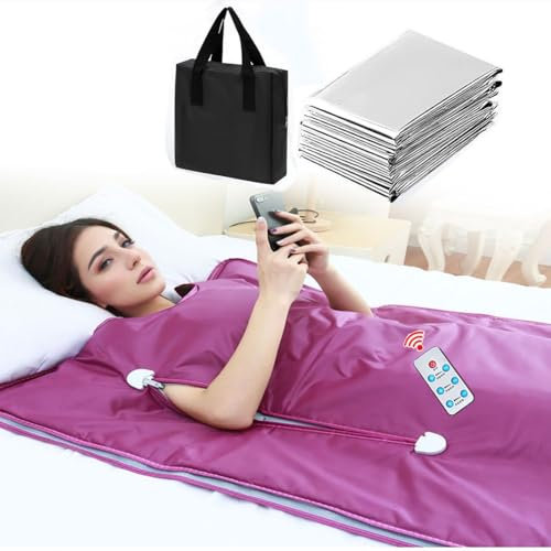 CuteHairy Infrared Sauna Blanket, Portable Sauna Blanket for Home Relaxation, Personal Sauna for Home Use, 5.9 Ft x 2.6 Ft Oxford Fabric Cover