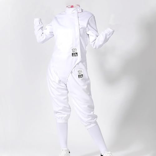 FSADYANG Fechthose, Fechtjacke, Fechtuniform, Fecht-Sportuniform-Anzug, Fecht-Sportuniform-Set for Florett, Degen, Säbel – Unisex-Fechtuniform(30)