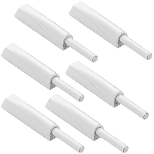 Lot de 6 porte Push to Open Amortisseurs doux - pression Loqueteaux magnétiques pour portes d'armoire, tiroirs