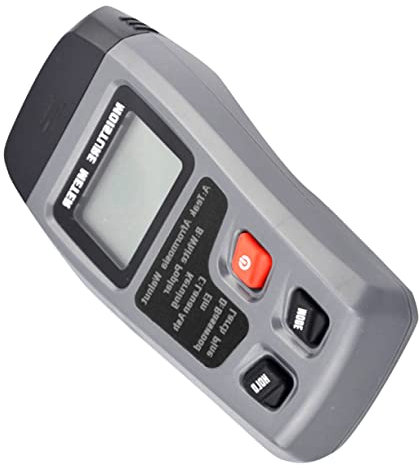 Homoyoyo Humidimètre Numérique à Broches Portable Pour Bois Testeur Humidité Digital Avec Écran Lcd Facile à Lire Pour Bois De Chauffage Et Construction Sans Batterie