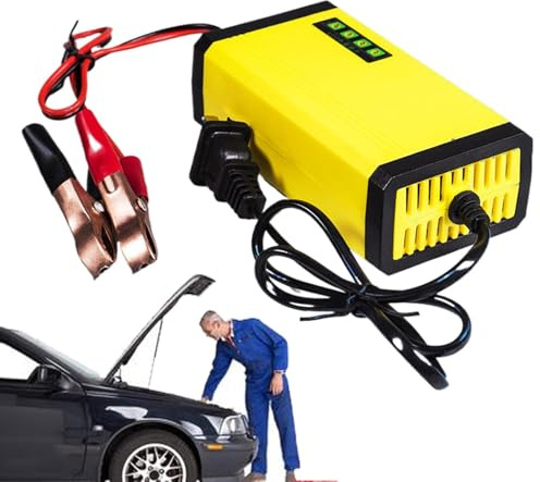 Rrlihjgu Rotierendes Ladegerät, Batteriehalter, intelligentes Ladegerät mit hoher Effizienz, Schnellladung | Autoteile, Kfz-Betreuung, multifunktionaler Jump-Starter für
