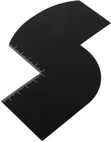 BESTYASH Strumento Da Barbiere Per Barba e Attaccatura Dei Capelli Con Scala Di Misurazione Per Capelli e Riutilizzabile Per Styling