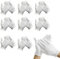 CATOR 8 Paires Gants Hydratants en Pur Coton Blanc, Gants Humidificateurs pour Soin des Mains, Adaptés aux, Idéals pour le Traitement de l'Eczéma, Spa et la Réparation des Peaux Rugueuses