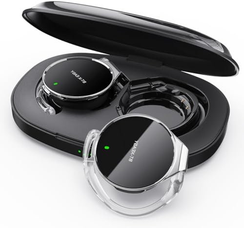 Écouteurs intra-auriculaires Bluetooth 5.4, écouteurs ouverts sans fil Bluetooth, réduction du bruit, clip en forme de goutte d'eau, casque de sport Bluetooth avec 4 microphones, crochets d'oreille