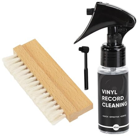 Schallplatten-Wartungs-Set mit antistatischen Bürsten und Plattenspieler-Zubehör