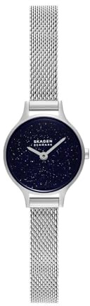 Skagen Anita Micro Damen 22MM Silberfarbene Edelstahl Uhr, SKW3172