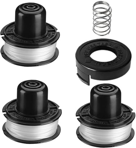 BaolijinMM 3 PCS Strimmer Spool for Black & Decker GL250 GL310 GL360 Grass Strimmer, A6226 Trimmer Spool and Line (3 Spool +1 Spring+1 Cap)
