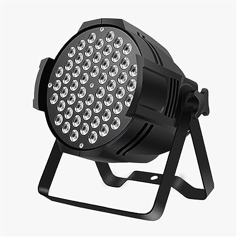YQVEOT Luces Discoteca LED, 54 Luces LED RGBW for Escenario, Nuevo 512, par, Efecto de iluminación, DJ, Fiesta Disco, Vacaciones, Navidad, Bar, Club, Boda, cumpleaños, espectáculo
