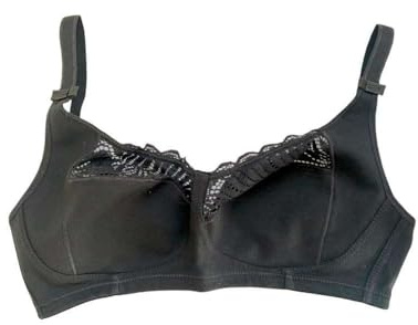 Spiman Reggiseno Classico Senza Ferretto in Cotone E Pizzo Coppa C