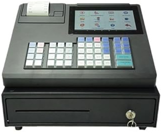 Registrierkasse mit 48 Tasten und 7-Zoll-Display, All-in-One-rät, POS-Inventarbericht, Preisänderung, integrierter Drucker, Verbindung for Scannen von Codes möglich