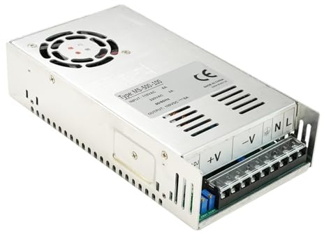 QYCWHXVDF Fuente de alimentación Ajustable de 500 W, 600 W, 1000 W, 1500 W, 0-12 V, 15 V, 24 V, 36 V, 48 V, 60 V, 72 V, 110 V, 150 V, 200 V CA/CC, iluminación LED electrónica.(MS-500W,220 V_0-110VDC)