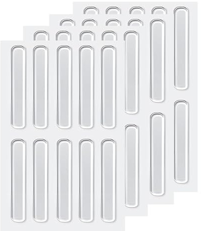 40 PCS Tampons de Protection Transparents, Tampons Antidérapants Auto-Adhésifs, Pare-Chocs Silencieux pour Chaises, Portes, Murs, Meubles, Cuisine, Bureau et Maison