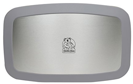 Koala Kare Horizontal Wall Mounted Baby Changing Station, Gray (KB200-01SS)