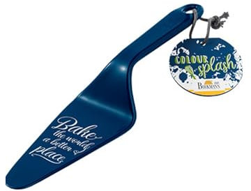 Birkmann, Tortenheber mit Spruch, Blau, 26 x 6 cm, Kunststoff, spülmaschinengeeignet