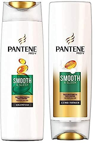 Pantene Pro-V Smooth & Sleek Shampoo & Conditioner Set, 500ml and 350ml