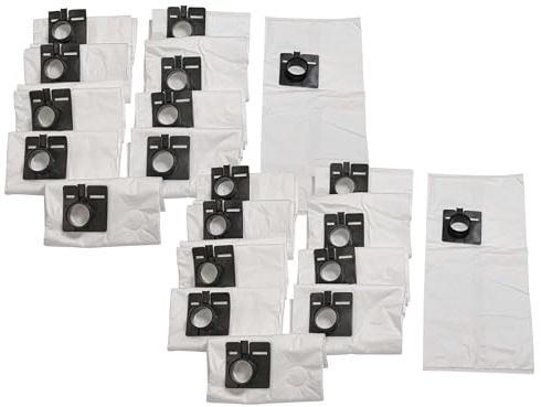 vhbw 20x Sacs compatible avec Festo Festool CT 22, CT 22 E, CTL 33, CTL 33 LE SG, CT 55, CTL 22 aspirateur - 40cm x 30cm blanc