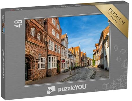 puzzleYOU: Puzzle 48 Teile „Straßen der Stadt Lüneburg, Deutschland“ – aus der Puzzle-Kollektion Lüneburg