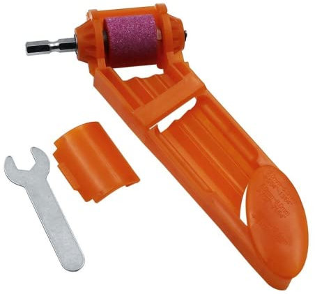 1PC Grinding Wheel Power Tool Drill Bit Sharpener 2-12.5mm Twist Metalworking Metal Diamond For Grinder Grill Corundum Portable,Orange (UP bag