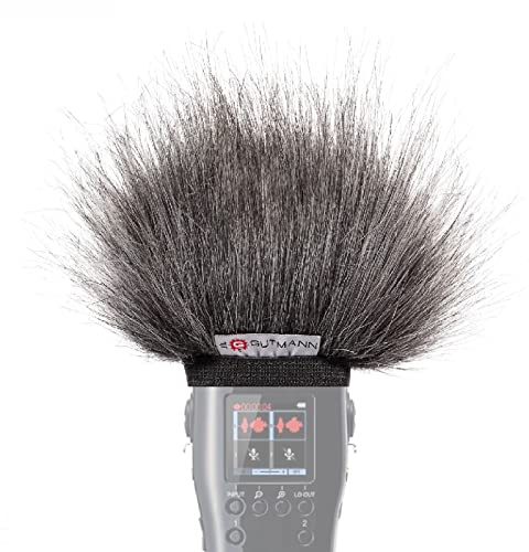 Gutmann Mikrofon Windschutz Fell für Zoom M4 MicTrak Grey Handgefertigt in Deutschland