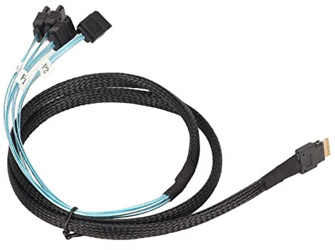 buhb Cable SAS a SATA, Mini Array Disk Cable 7 Pines Punto a Punto Almacenamiento Resistente Al Desgaste Suave para Computadora (1 m/39,4 Pulgadas)