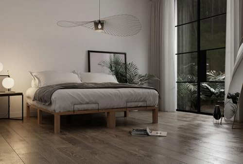 Gigapur G56 Doppelbett 150x200 cm Kiefer Natur Massivbett mit Lattenrost