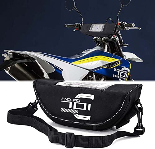 Générique Aveko für 701 Supermoto und Enduro Aufbewahrungstasche für Motorradlenker, Reisetasche, staubdicht und wasserdicht