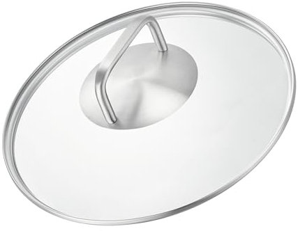 SILBERTHAL Couvercle de casserole 20 cm - Couvercle en verre et acier inoxydable - pour casseroles et poêles