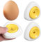 ZUWIJEQ Frullatore per Uova, 2 pezzi Bucauova in acciaio INOX, Separatore di Uova, Perforatrice Semiautomatica per Utensili da Cucina, Strumento di Cottura Semiautomatico da Cucina per pugno di pollo