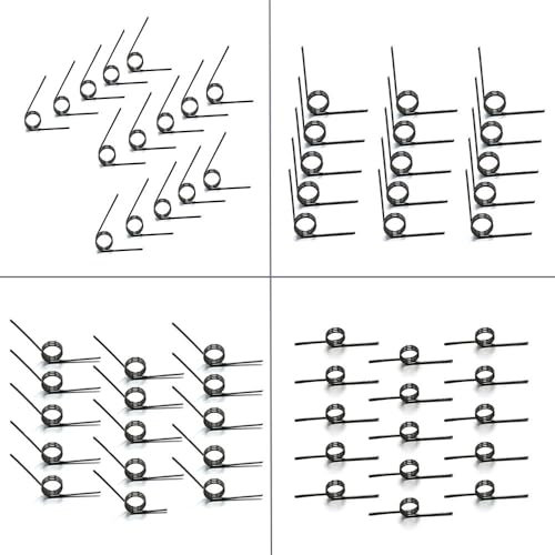 Zjpgcsdsc Metal Springs 60pcs WD 1.2mm Torsion Spring 304 Stainless Steel Torsion Spring 3 Coils 60°/90°/120°/180° Degrees Torsion Spring Assortmnet Assorted Metal Springs