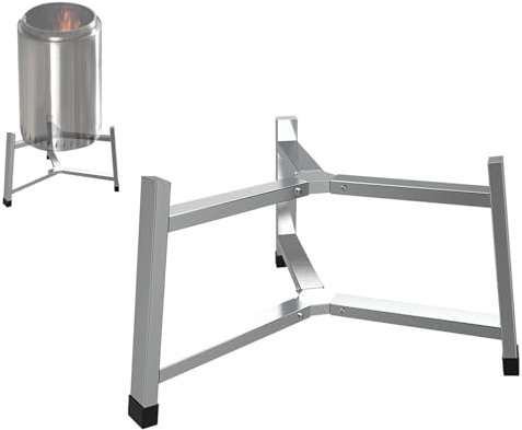 Supporto per falò per falò da campeggio - Base per falò in acciaio inox - Attrezzature da cucina per falò attrezzi per caminetti all'aperto accessorio per falò coppia