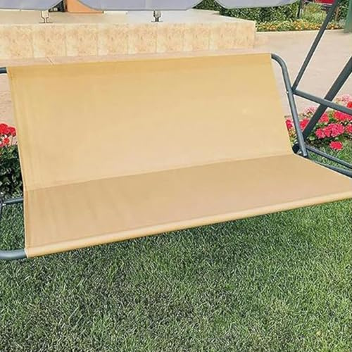 Funda de Cojín para Asiento de Columpio, Asiento Repuesto para Columpio, Impermeable Tela Oxford 600D, Fundas para Silla de Jardín, 2 y 3 Plazas(Beige,138 * 50 * 50cm)