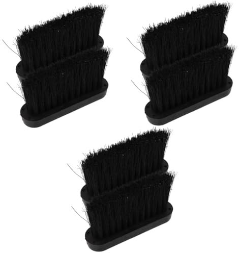 Zerodeko 6pcs Fireplace Brush Accessories Bench Brush for Desktop Computer Cleaning Tool Replacement Head for Hearth