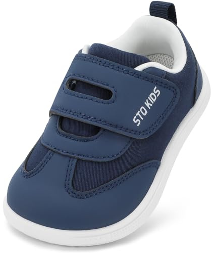 STQ KIDS Barefoot Niños Zapatillas Niña Calzado Respetuoso Primeros Pasos | Bebe Deportivas Moda Clásicas Non-Slip Descalzo con Caída Cero al Aire Libre Antideslizante para Mejor Regalo