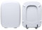 Copriwater Ideal Standard Conca Come Originale Tavoletta Wc In Legno Rivestito Di Resina Poliestere Con Cerniere INCLINATE Asse Wc MADE IN ITALY (BIANCO CLASSICO)