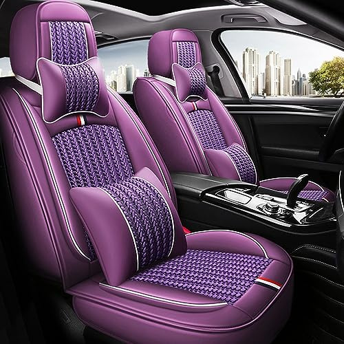 JoyRozTek Autositzbezüge Für Ford Ranger 2003-2027 | PU Leder Komplettset Auto-Schonbezüge, Airbag-freundlich, Autositzbezug Set& Kopfstützenbezügen