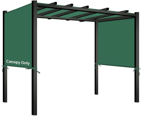 Universal-Pergola-Ersatzdach, 4,5 x 1,8 m, für den Außenbereich, nur Abdeckung, Grün