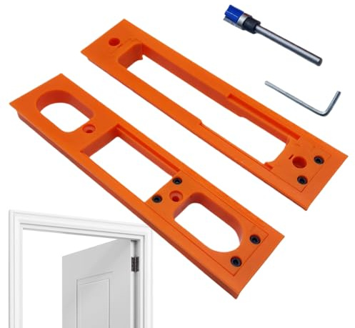 BommFu Hinge Jig, Adjustable Door Mounting Device - Non-Slip Assembly Precision Tool for Exterior Doors Beginners Garage Wood Projects Installation Repair