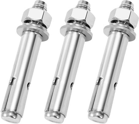 Tunejoy Bulloni di Espansione Acciaio Inossidabile 304 Bullone Esterno Manicotto Ancoraggio Set M12x90 Per Calcestruzzo Cemento Armato e Pietra 3 Pezzi