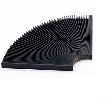 GANCEI CNC Machine Guard Dust Cloth, Milling Machine Flexible Protective Flat Accordion Bellows Cover Guide Rail Screw Protection(165mm)