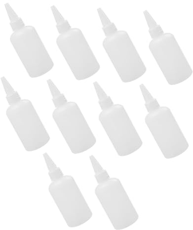 Didiseaon 20 Pezzi Bottiglie Plastica con Beccuccio per Adesivo e Pigmenti Dosatore Erogazione Preciso Bottiglie Vuote Resistenti per Sigillanti per Artigianato e Giunti Muri